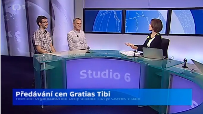 Karel Strachota a loňský laureát David Šebesta v pořadu Studio 6 Karel Strachota a loňský laureát David Šebesta v pořadu Studio 6